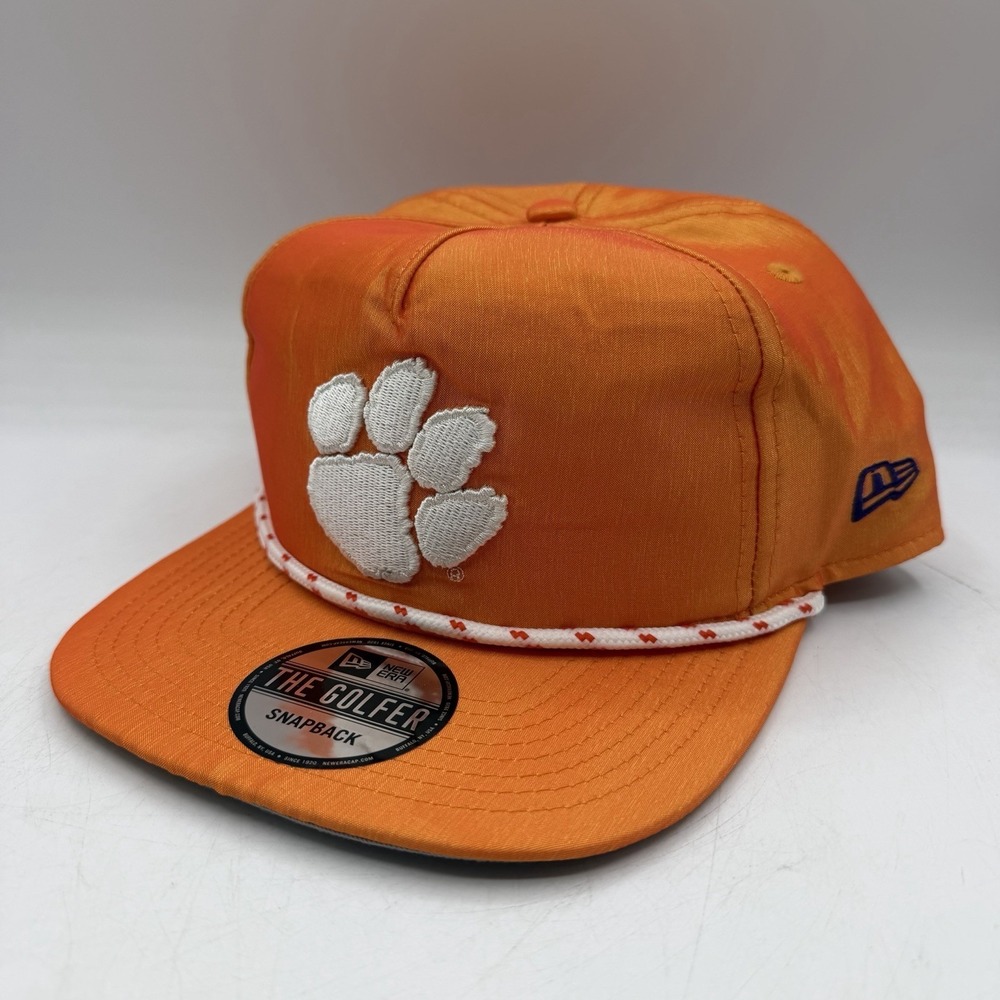 New Era The Golfer Clemson Tigers Hat Cap Snapback Adjustable Rope Satin NCAA